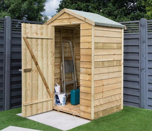 Rowlinson Overlap Wooden Shed 1.3m x 0.9m
