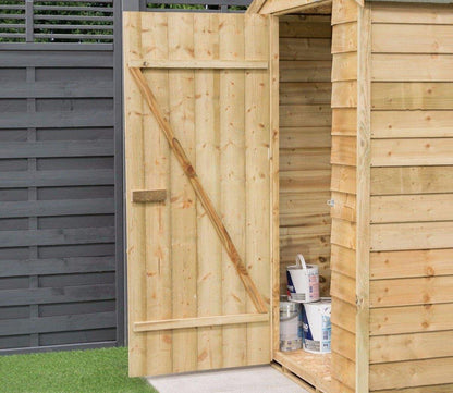 Rowlinson Overlap Wooden Shed 1.3m x 0.9m