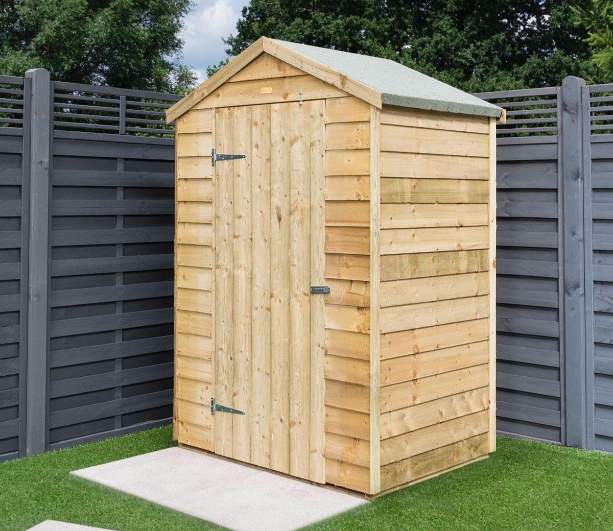 Rowlinson Overlap Wooden Shed 1.3m x 0.9m