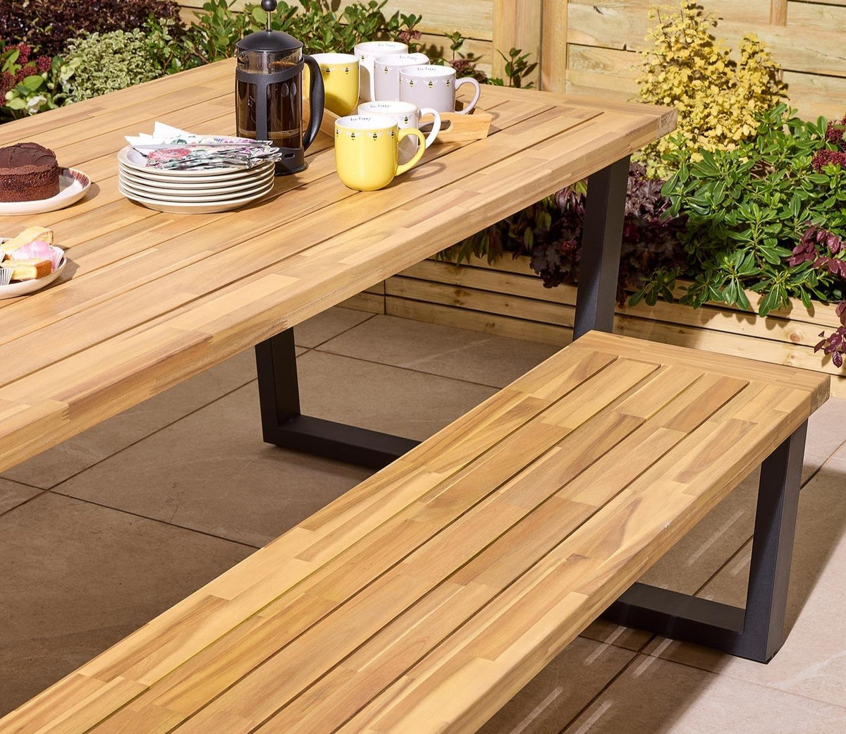 Rowlinson Stockholm 6 Seat Wooden Dining Set STOSET6