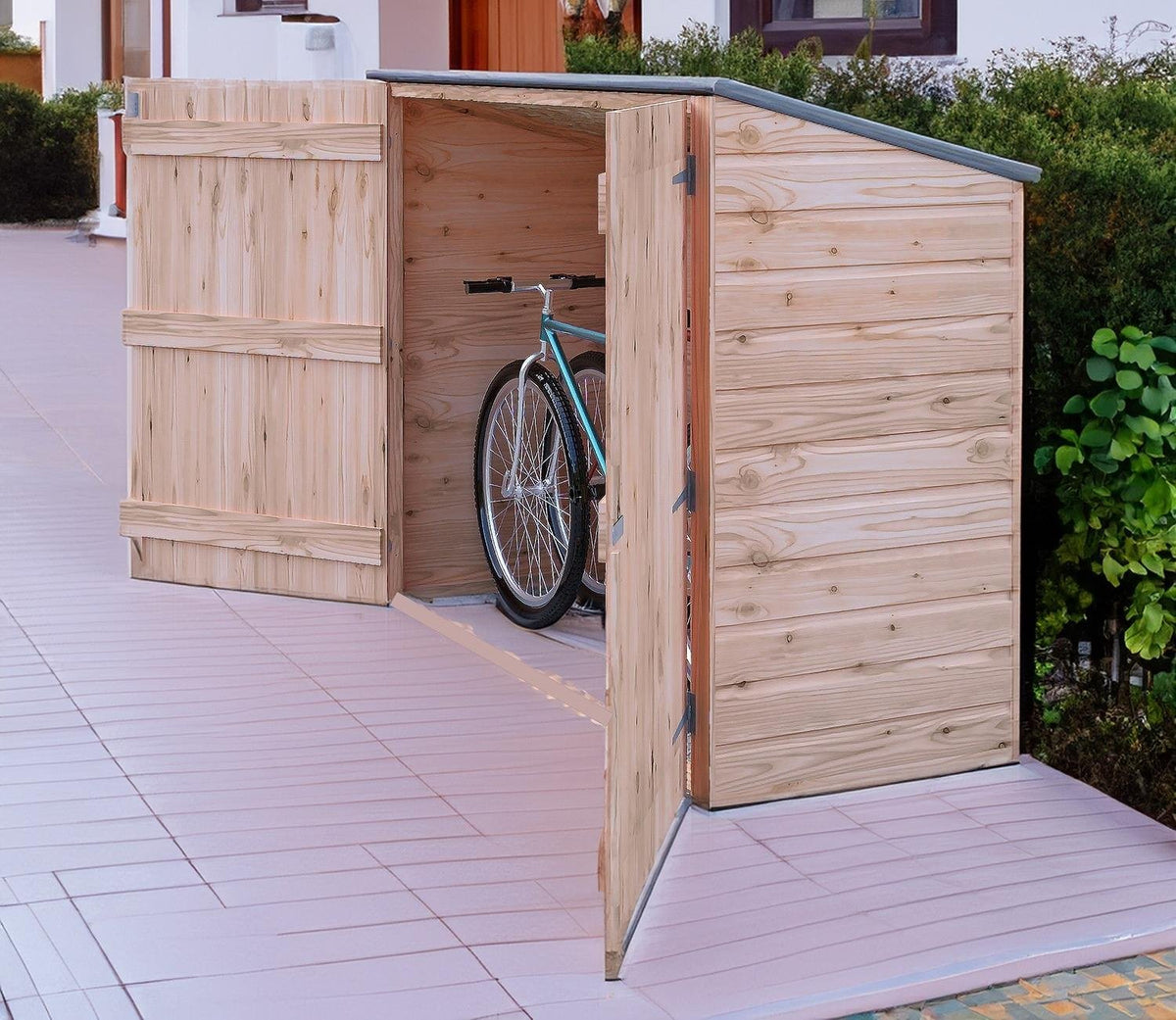 Shire Pent Wooden Bike Store 1.9m x 0.8m