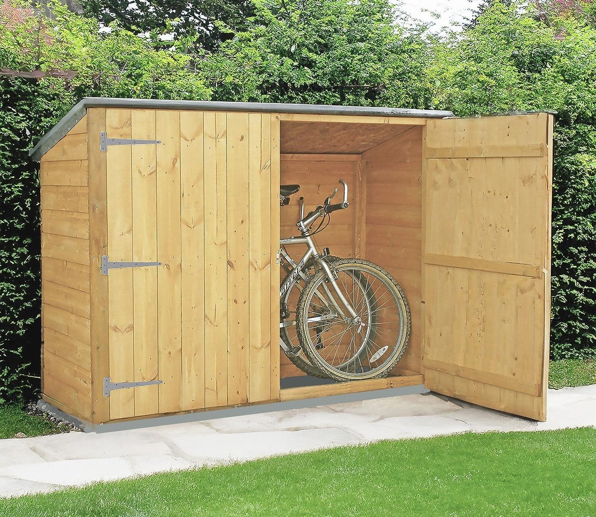 Shire Pent Wooden Bike Store 1.9m x 0.8m