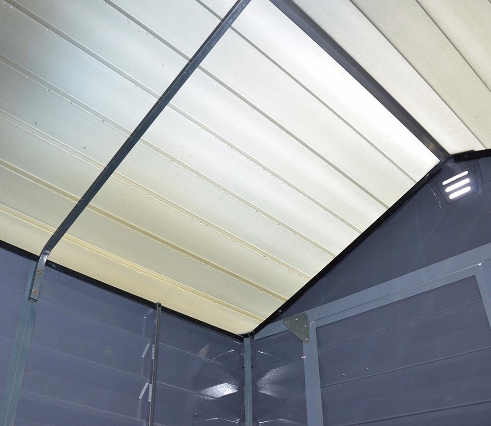 Palram Canopia Skylight Apex Plastic Shed 1.9m x 2.3m Anthracite