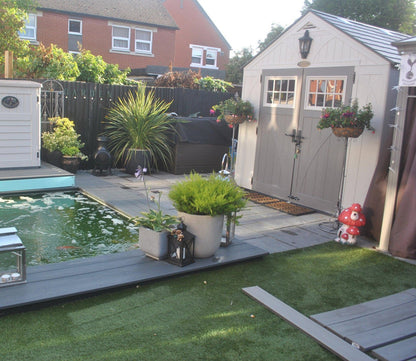 Suncast Tremont Plastic Shed 2.6m x 3.1m Vanilla