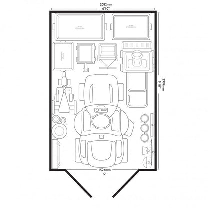 Suncast Vista Plastic Shed 2.1m x 3.0m